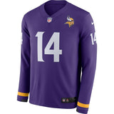 Stefon Diggs Minnesota Vikings Purple Therma Long Sleeve Jersey