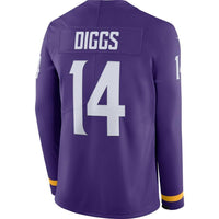 Stefon Diggs Minnesota Vikings Purple Therma Long Sleeve Jersey