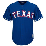 Texas Rangers White/Royal Official Cool Base Jersey