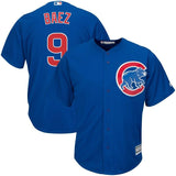 Javier Baez #9 Chicago Cubs White/Royal Cool Base Player Jersey