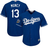 Max Muncy #13 Los Angeles Dodger 2018 World Series Cool Base Player Jersey