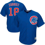 Ben Zobrist #18 Chicago Cubs White/Royal Cool Base Player Jersey