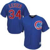 Jon Lester #34 Chicago Cubs White/Royal Cool Base Player Jersey