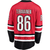 Teuvo Teravainen #86 Carolina Hurricanes Red Breakaway Player Jersey
