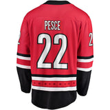 Brett Pesce #22 Carolina Hurricanes Red Breakaway Player Jersey