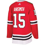 Artem Anisimov #15 Chicago Blackhawks Red Player Jersey