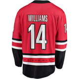 Justin Williams #14 Carolina Hurricanes Red Breakaway Player Jersey