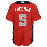 Freddie Freeman #5 National League Youth Red 2018 MLB All-Star Game Home Run Derby Player Jersey