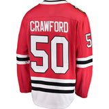 Corey Crawford #50 Chicago Blackhawks Red Breakaway Player Jersey
