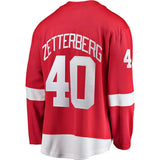 Henrik Zetterberg #40 Detroit Red Wings Red Breakaway Player Jersey