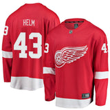 Darren Helm #43 Detroit Red Wings Red Breakaway Player Jersey
