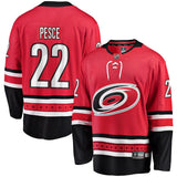 Brett Pesce #22 Carolina Hurricanes Red Breakaway Player Jersey