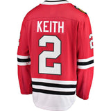 Duncan Keith #2 Chicago Blackhawks Red Breakaway Player Jersey