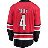 Haydn Fleury #4 Carolina Hurricanes Red Breakaway Player Jersey