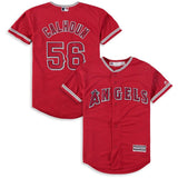 Kole Calhoun #56 Los Angeles Angels Youth Red Alternate Official Cool Base Player Jersey
