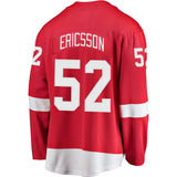Jonathan Ericsson # 52 Detroit Red Wings Red Breakaway Player Jersey