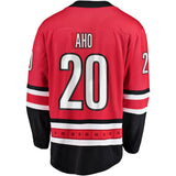 Sebastian Aho #20 Carolina Hurricanes Red Breakaway Player Jersey