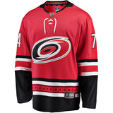 Jaccob Slavin #74 Carolina Hurricanes Red Breakaway Player Jersey