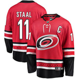 Jordan Staal #11 Carolina Hurricanes Red Breakaway Player Jersey