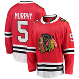 Connor Murphy #5 Chicago Blackhawks Red Breakaway Player Jersey