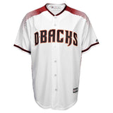 Zack Greinke Arizona Diamondbacks Youth White/Sedona Red Fashion Official Cool Base Player Jersey