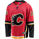 Elias Lindholm #28 Calgary Flames Red Home Breakaway Player Jersey