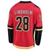 Elias Lindholm #28 Calgary Flames Red Home Breakaway Player Jersey