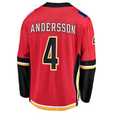Rasmus Andersson #4 Calgary Flames Red Home Breakaway Player Jersey