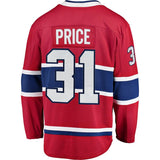 Carey Price #31 Montreal Canadiens Youth Red Home Breakaway Player Jersey