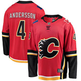 Rasmus Andersson #4 Calgary Flames Red Home Breakaway Player Jersey