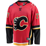 Austin Czarnik #27 Calgary Flames Red Home Breakaway Player Jersey