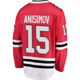 Artem Anisimov #15 Chicago Blackhawks Red Home Breakaway Player Jersey