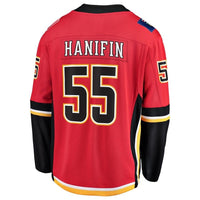 Noah Hanifin #55 Calgary Flames Red Home Breakaway Player Jersey