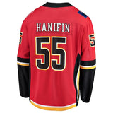 Noah Hanifin #55 Calgary Flames Red Home Breakaway Player Jersey