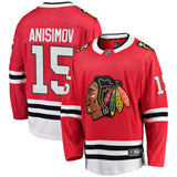 Artem Anisimov #15 Chicago Blackhawks Red Home Breakaway Player Jersey
