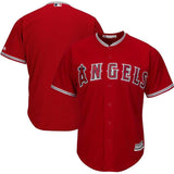 Los Angeles Angels White/Red Official Cool Base Jersey