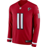 Julio Jones Atlanta Falcons Red Therma Long Sleeve Jersey
