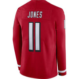 Julio Jones Atlanta Falcons Red Therma Long Sleeve Jersey