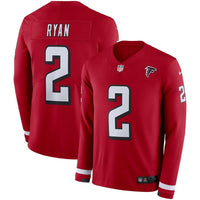 Matt Ryan Atlanta Falcons Red Therma Long Sleeve Jersey
