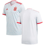 Spain National Team Light Blue/Red 2018 Away Replica Blank Jersey