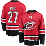 Justin Faulk #27 Carolina Hurricanes Red Breakaway Player Jersey