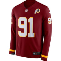 Ryan Kerrigan Washington Redskins Burgundy Therma Long Sleeve Jersey