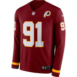 Ryan Kerrigan Washington Redskins Burgundy Therma Long Sleeve Jersey