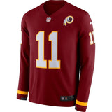 Alex Smith Washington Redskins Burgundy Therma Long Sleeve Jersey