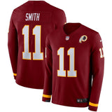 Alex Smith Washington Redskins Burgundy Therma Long Sleeve Jersey