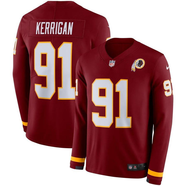 Ryan Kerrigan Washington Redskins Burgundy Therma Long Sleeve Jersey