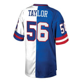 Lawrence Taylor #56 New York Giants Royal/White 1996 Retired Player Split Replica Jersey