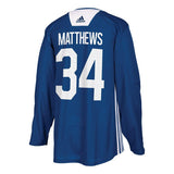 Auston Matthews Toronto Maple Leafs Royal Practice Player Jersey