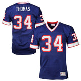 Thurman Thomas #34 Buffalo Bills Royal Blue 1990 Retired Player Vintage Replica Jersey