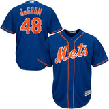 Jacob deGrom #48 New York Mets White/Royal Cool Base Player Jersey